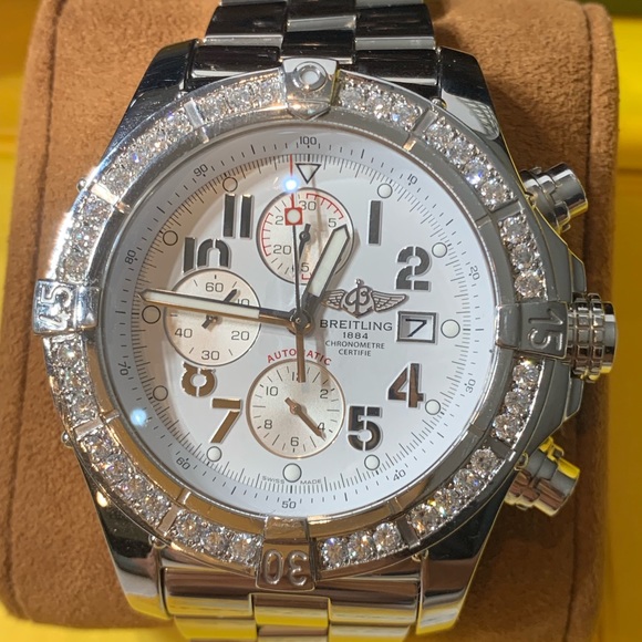 Breitling Other - Breitling Super Avenger Men’s Watch with 2ct 💎